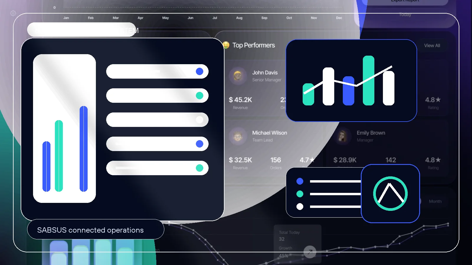 SABSUS sales dashboard for loyalty and margin analytics