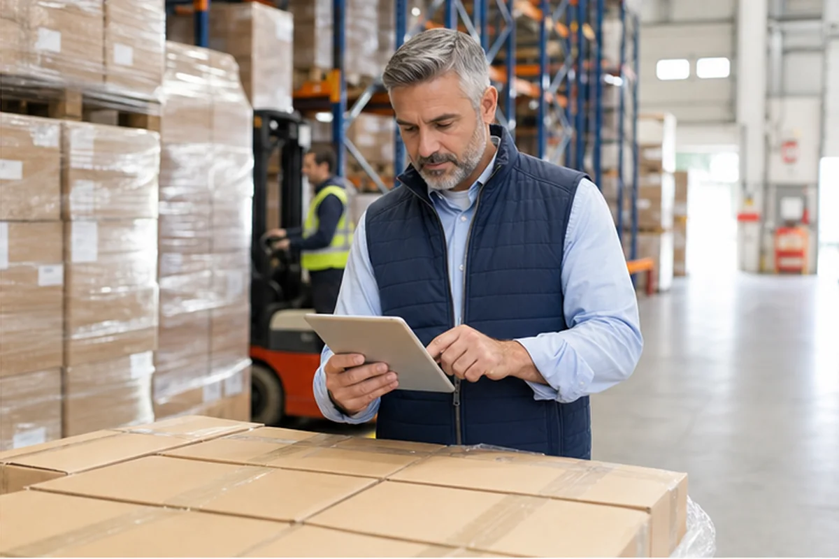 Warehouse inventory count and receiving workflow
