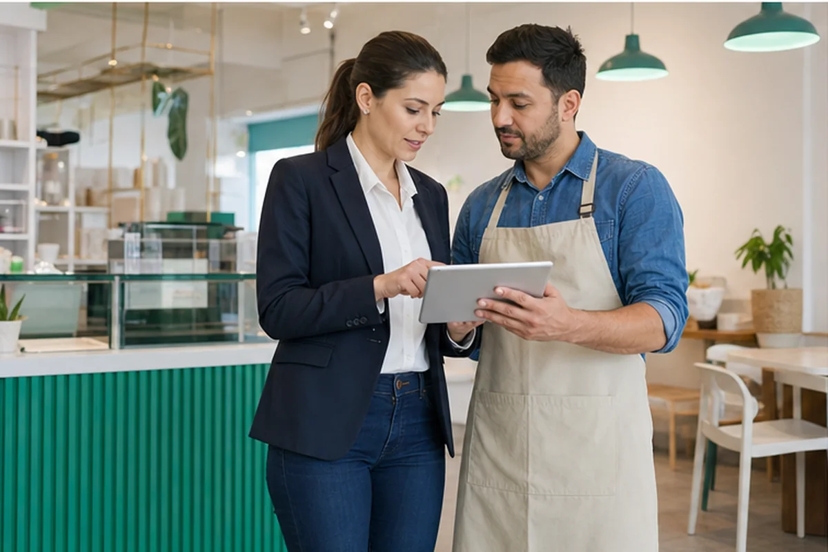 Multi-location business team operating shared standards