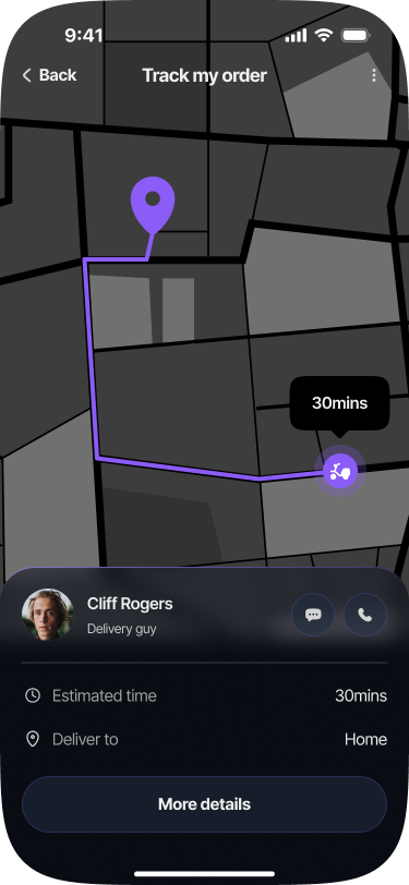 SABSUS delivery order tracking interface
