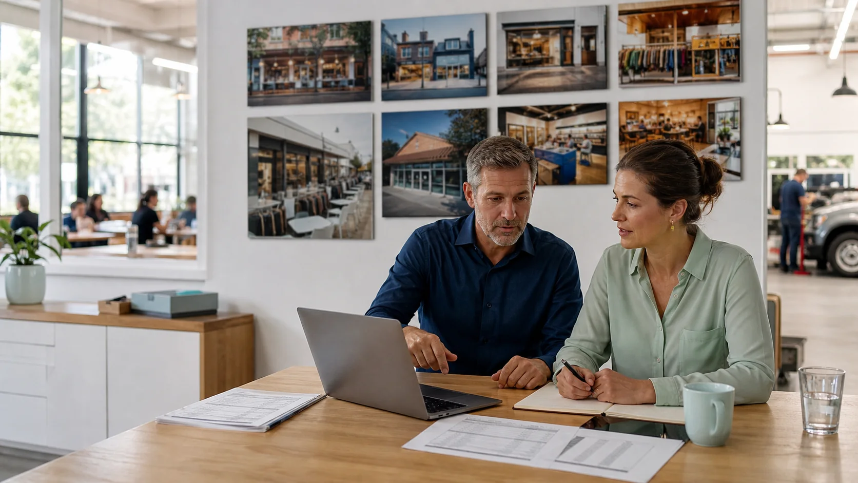 Business owners reviewing connected operations across locations