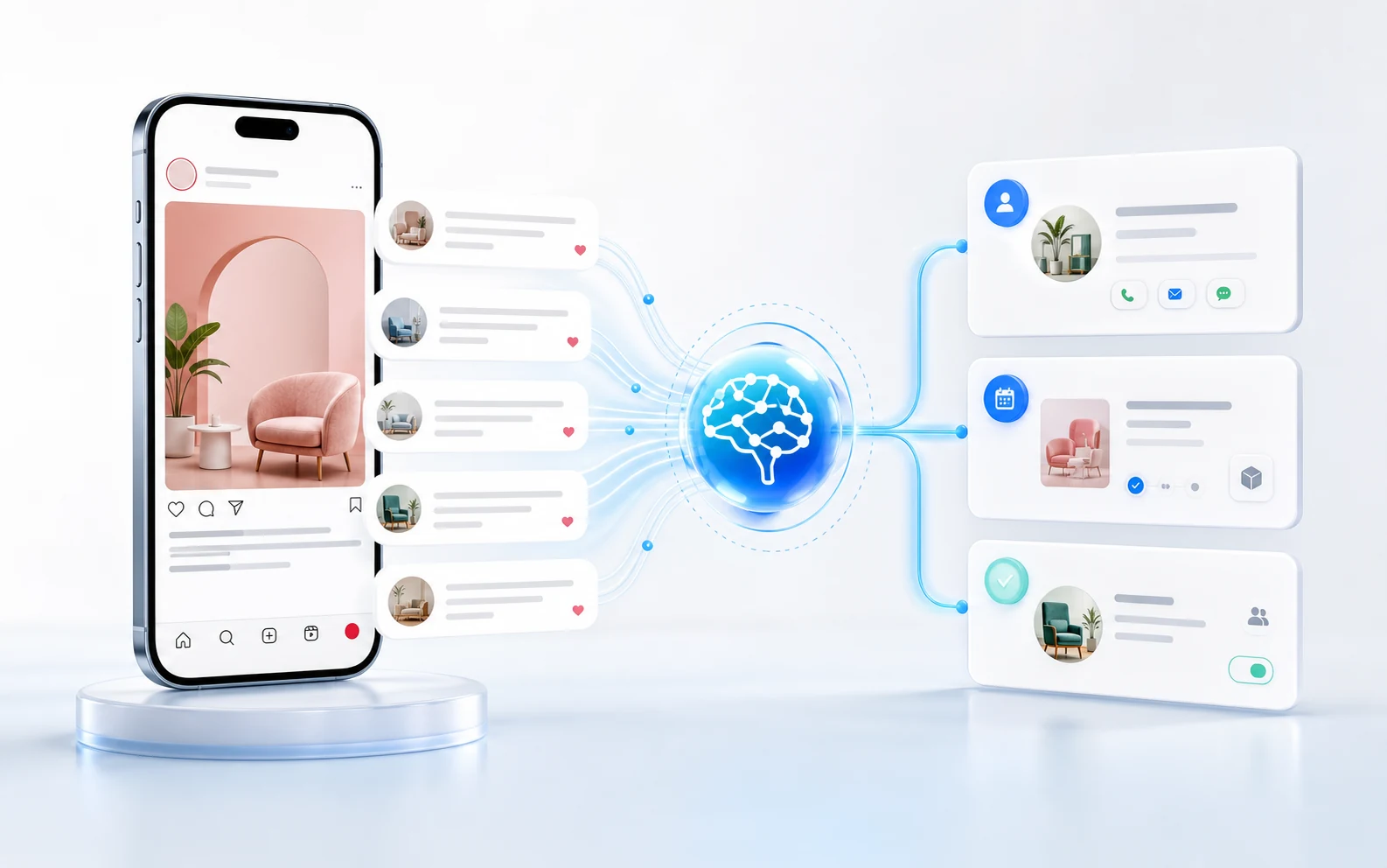 Официальная интеграция Instagram, AI и CRM SABSUS
