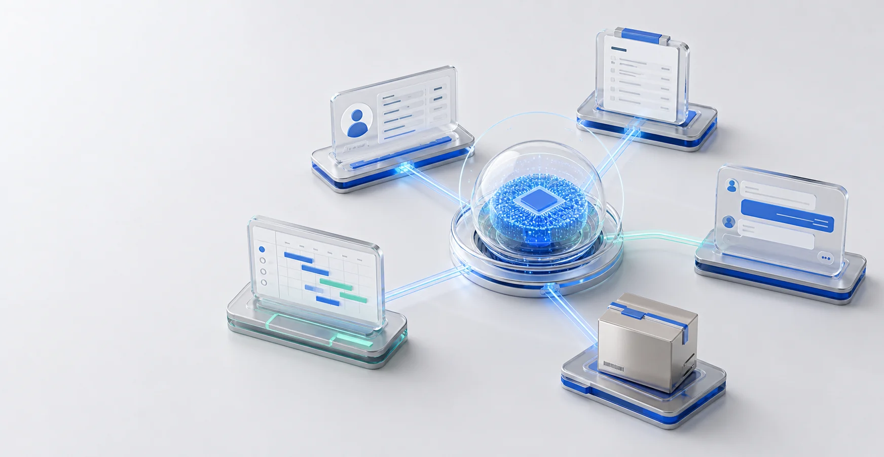 AI-ядро SABSUS связывает CRM, заказы, сотрудников, склад и клиентов