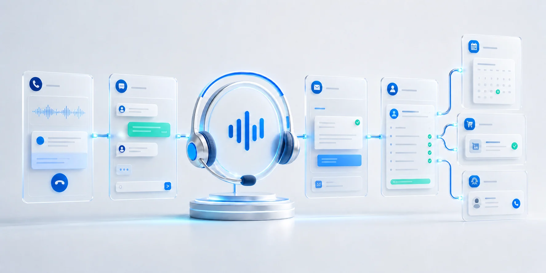 Голосовой AI связывает звонок, чат, CRM, календарь и заказ